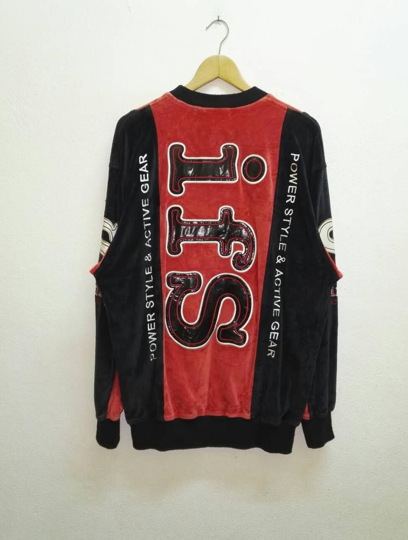 Japanese Brand INFINITY SPORT Velvet Fabric embroidered Big Logo (code 7) Size US XL / EU 56 / 4 - 4 Thumbnail