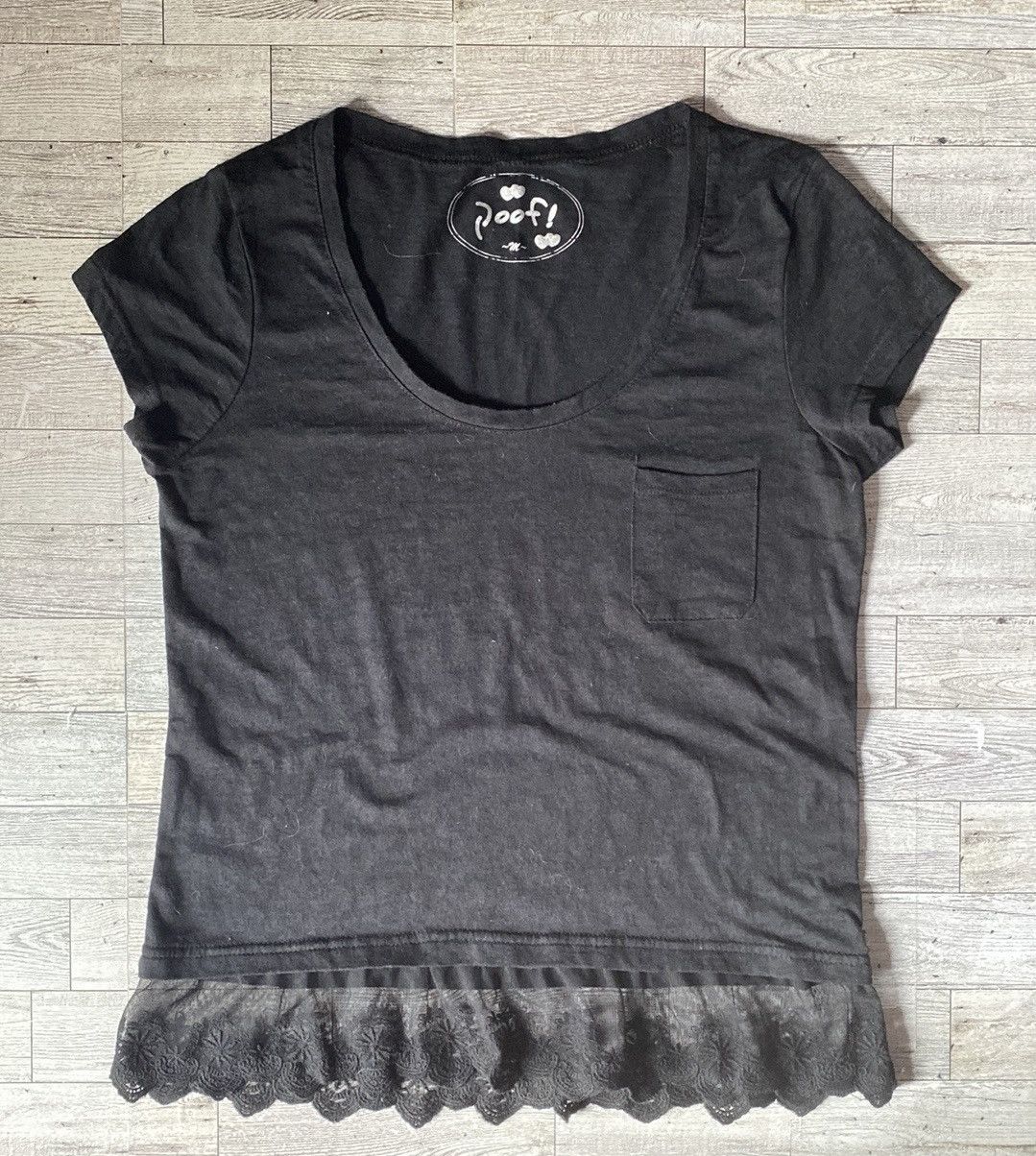 Vintage Retro, Y2K, Lace Trimmed, Short Sleeve Pocket Tee Size M / US 6-8 / IT 42-44 - 12 Thumbnail