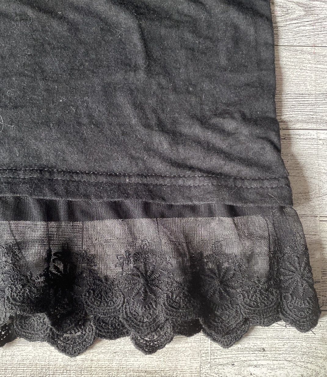 Vintage Retro, Y2K, Lace Trimmed, Short Sleeve Pocket Tee Size M / US 6-8 / IT 42-44 - 6 Thumbnail