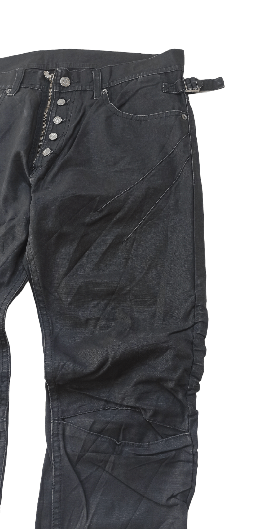 Tornado Mart Tornado Mart Japan Wrinkle Knee Wax Trousers Pants Size US 34 / EU 50 - 4 Thumbnail