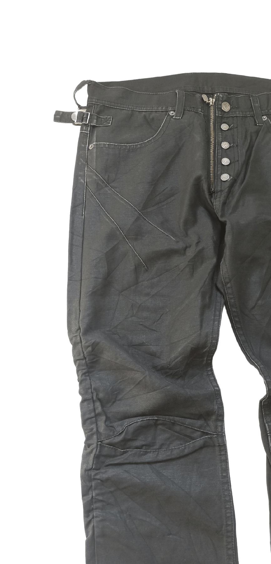 Tornado Mart Tornado Mart Japan Wrinkle Knee Wax Trousers Pants Size US 34 / EU 50 - 6 Thumbnail