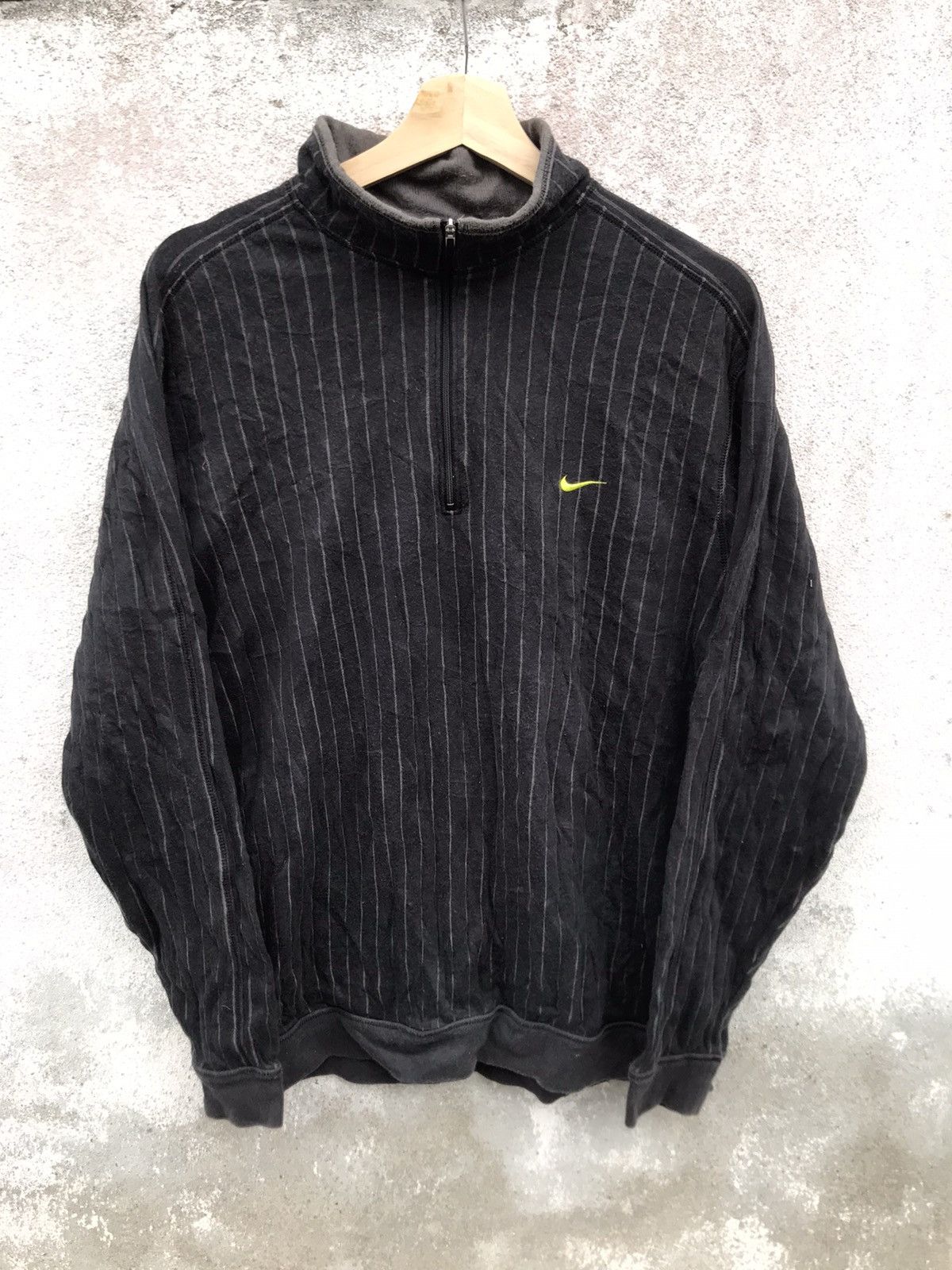 Nike Vintage Thrashed Faded Nike Golf Halfzip Sweater Size US L / EU 52-54 / 3 - 1 Thumbnail