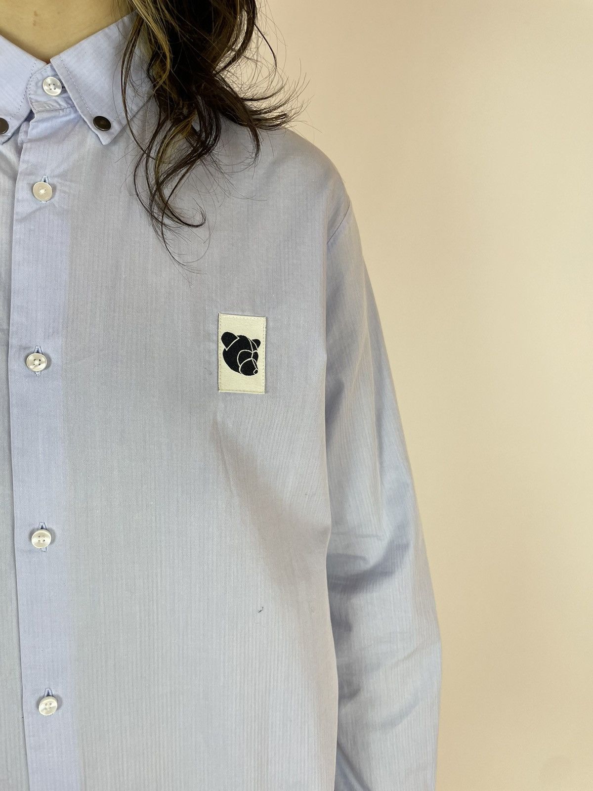Tonsure TONSURE Shirt long sleeve bear logo size 46 / S Size L / US 10 / IT 46 - 7 Thumbnail