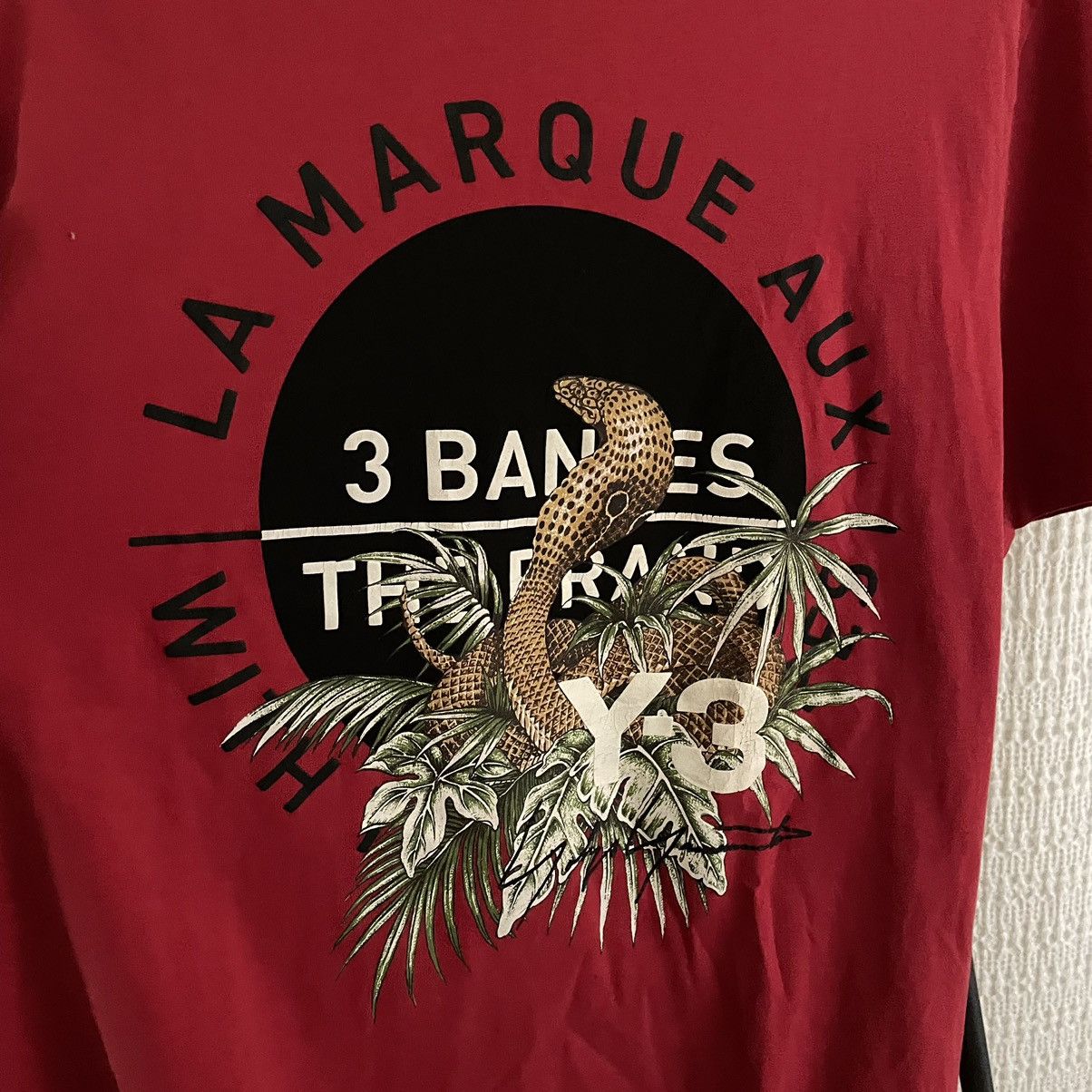 Adidas Y-3 Yohji Yamamoto Cobra Snake Logo T Shirt Tee Size US L / EU 52-54 / 3 - 3 Thumbnail