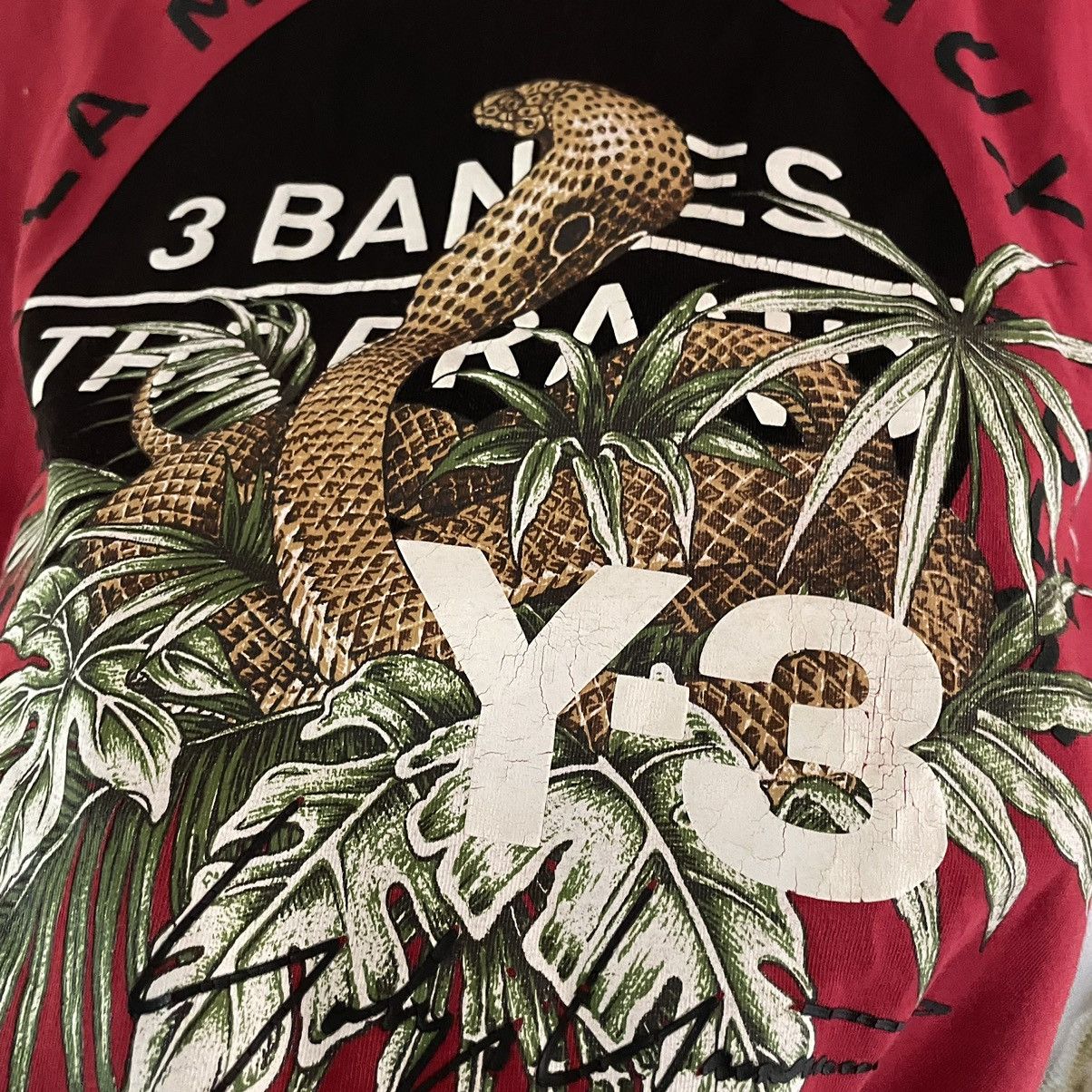 Adidas Y-3 Yohji Yamamoto Cobra Snake Logo T Shirt Tee Size US L / EU 52-54 / 3 - 4 Thumbnail