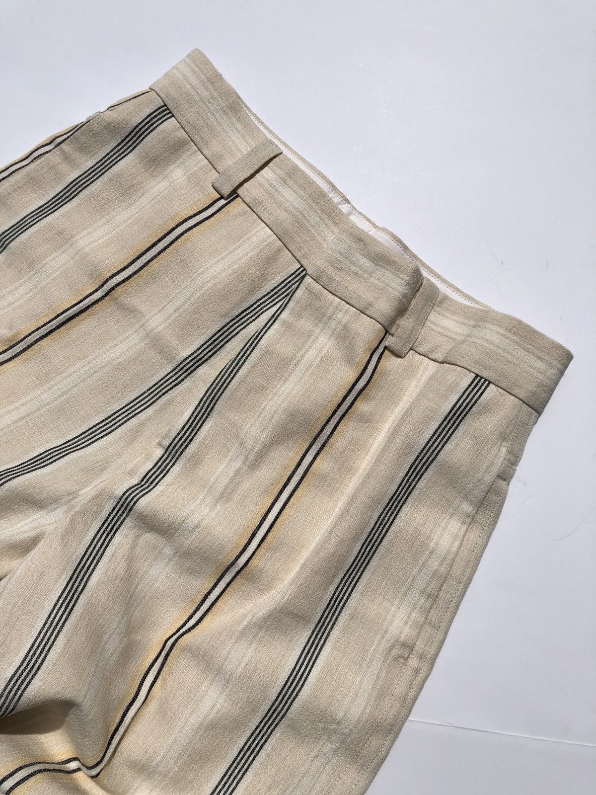 Jil Sander Jil Sander Striped Wide Straight Leg Linen Trouser Pant Size US 30 / EU 46 - 3 Thumbnail