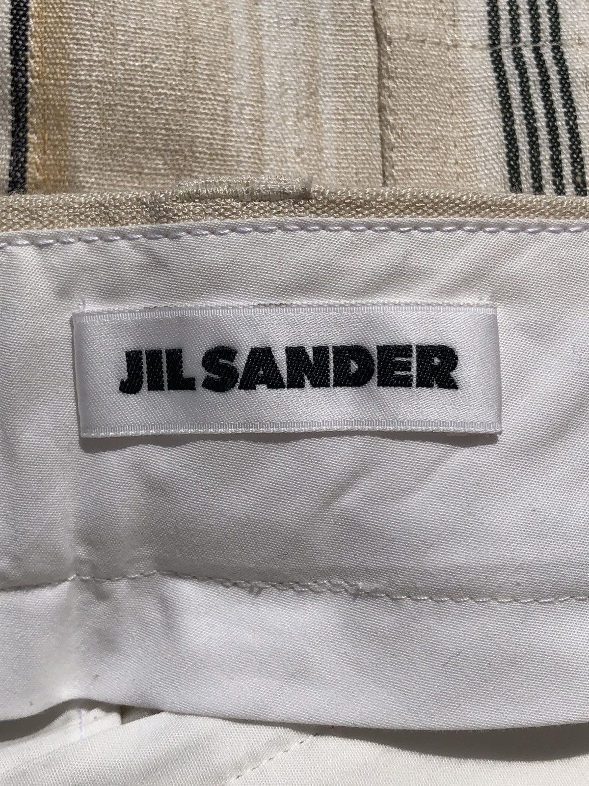 Jil Sander Jil Sander Striped Wide Straight Leg Linen Trouser Pant Size US 30 / EU 46 - 5 Thumbnail