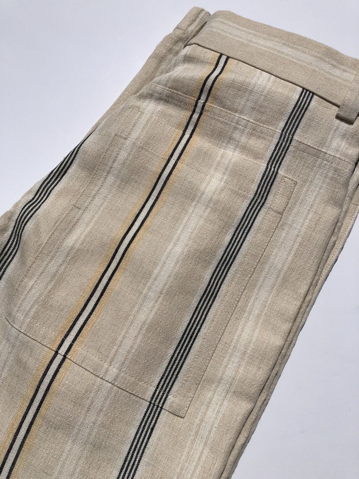 Jil Sander Jil Sander Striped Wide Straight Leg Linen Trouser Pant Size US 30 / EU 46 - 4 Thumbnail