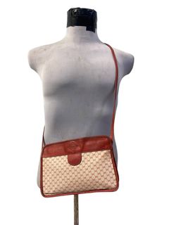 Vintage Gucci Monogram Sling Bag Made In Italy