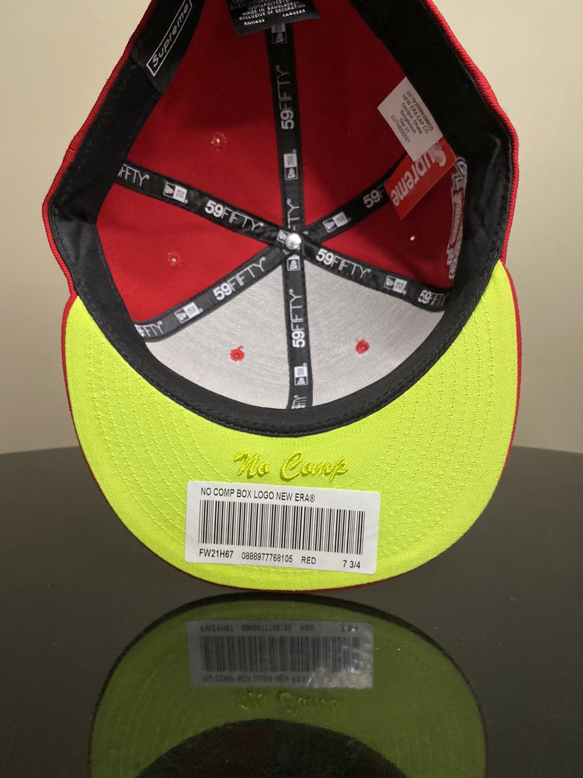 Supreme outlet x New Era Box Logo Hat RIP - 7 5