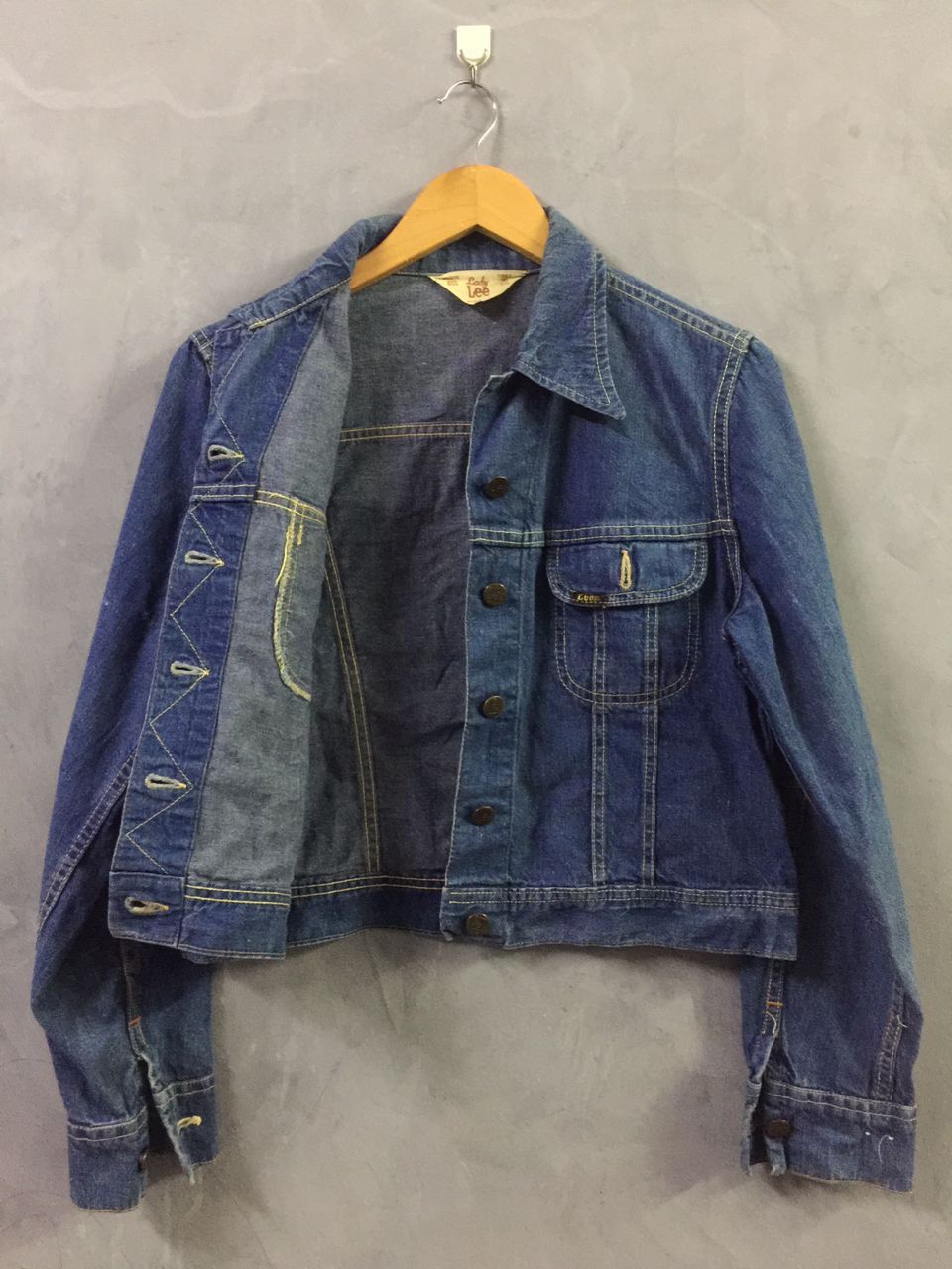 Lee × Vintage Vintage 70s LEE Denim Jacket Size S / US 4 / IT 40 - 6 Thumbnail