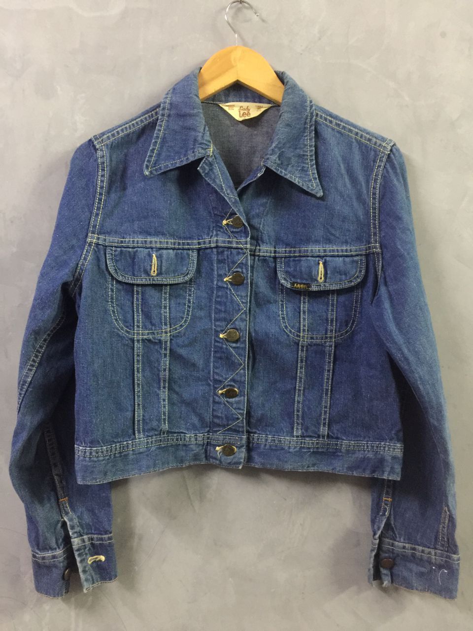 Lee × Vintage Vintage 70s LEE Denim Jacket Size S / US 4 / IT 40 - 3 Thumbnail