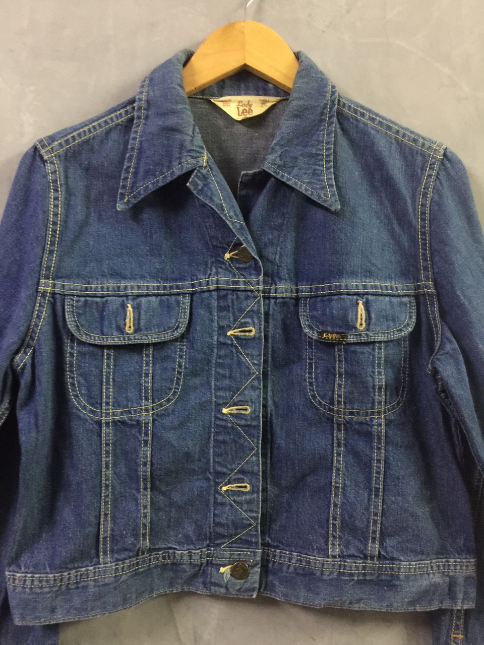 Lee × Vintage Vintage 70s LEE Denim Jacket Size S / US 4 / IT 40 - 4 Thumbnail