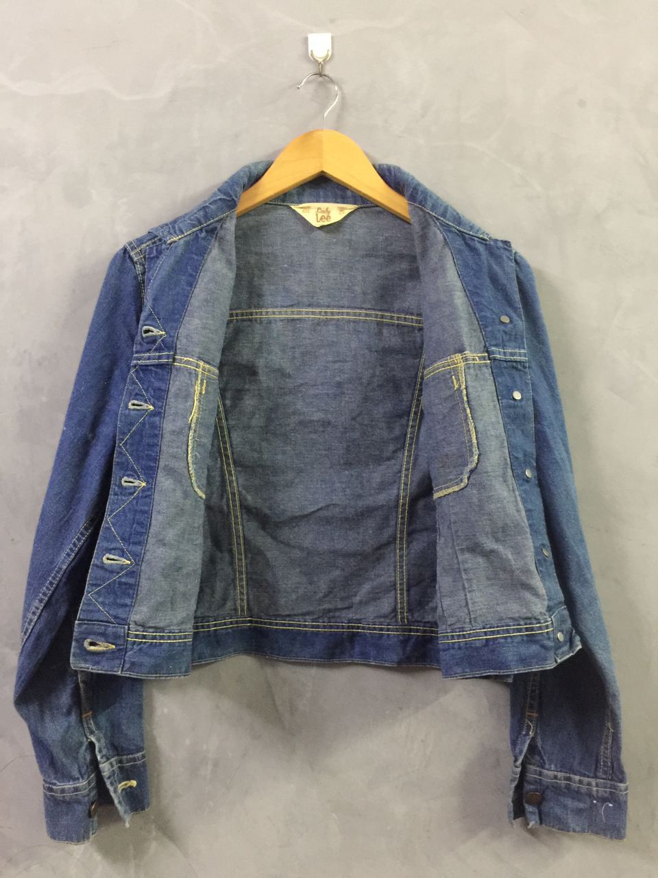 Lee × Vintage Vintage 70s LEE Denim Jacket Size S / US 4 / IT 40 - 7 Thumbnail