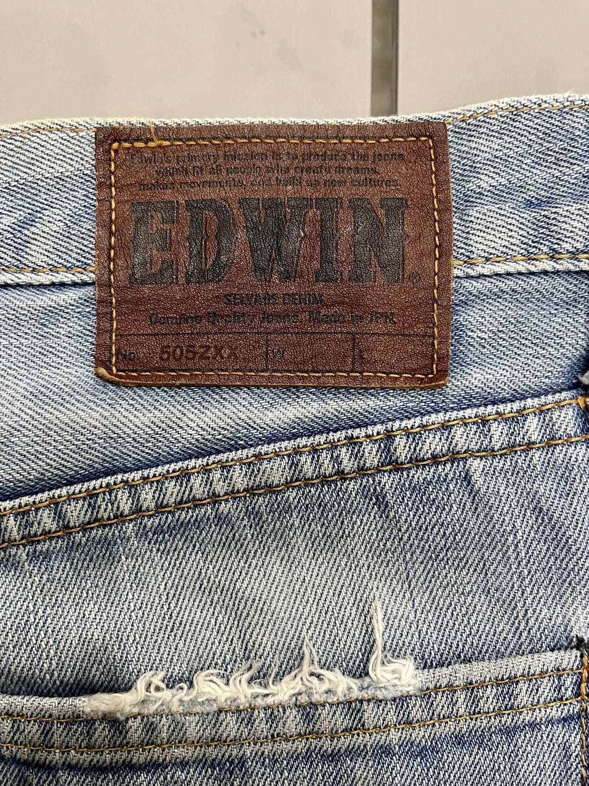 Edwin VINTAGE🔥🔥SUNFADED EDWIN 505ZXX REDLINE SELVEDGE SIZE 34X33 Size US 34 / EU 50 - 13 Thumbnail