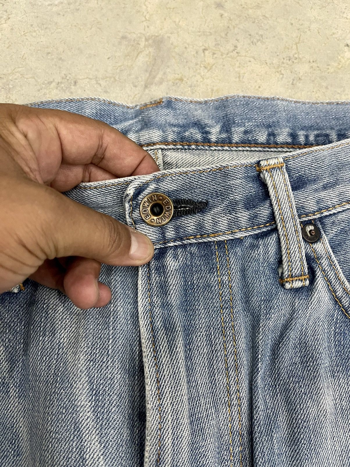 Edwin VINTAGE🔥🔥SUNFADED EDWIN 505ZXX REDLINE SELVEDGE SIZE 34X33 Size US 34 / EU 50 - 7 Thumbnail