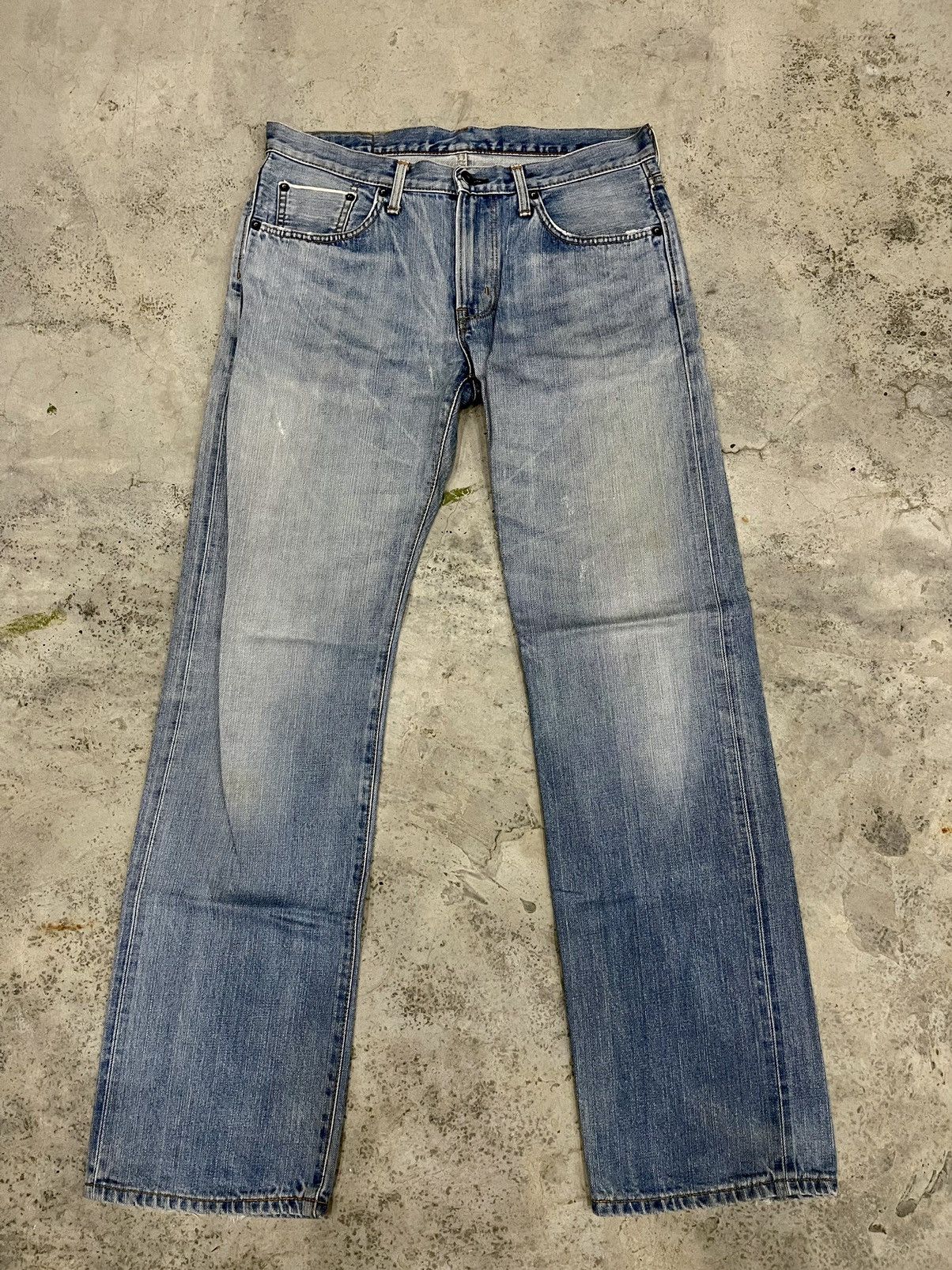 Edwin VINTAGE🔥🔥SUNFADED EDWIN 505ZXX REDLINE SELVEDGE SIZE 34X33 Size US 34 / EU 50 - 1 Thumbnail