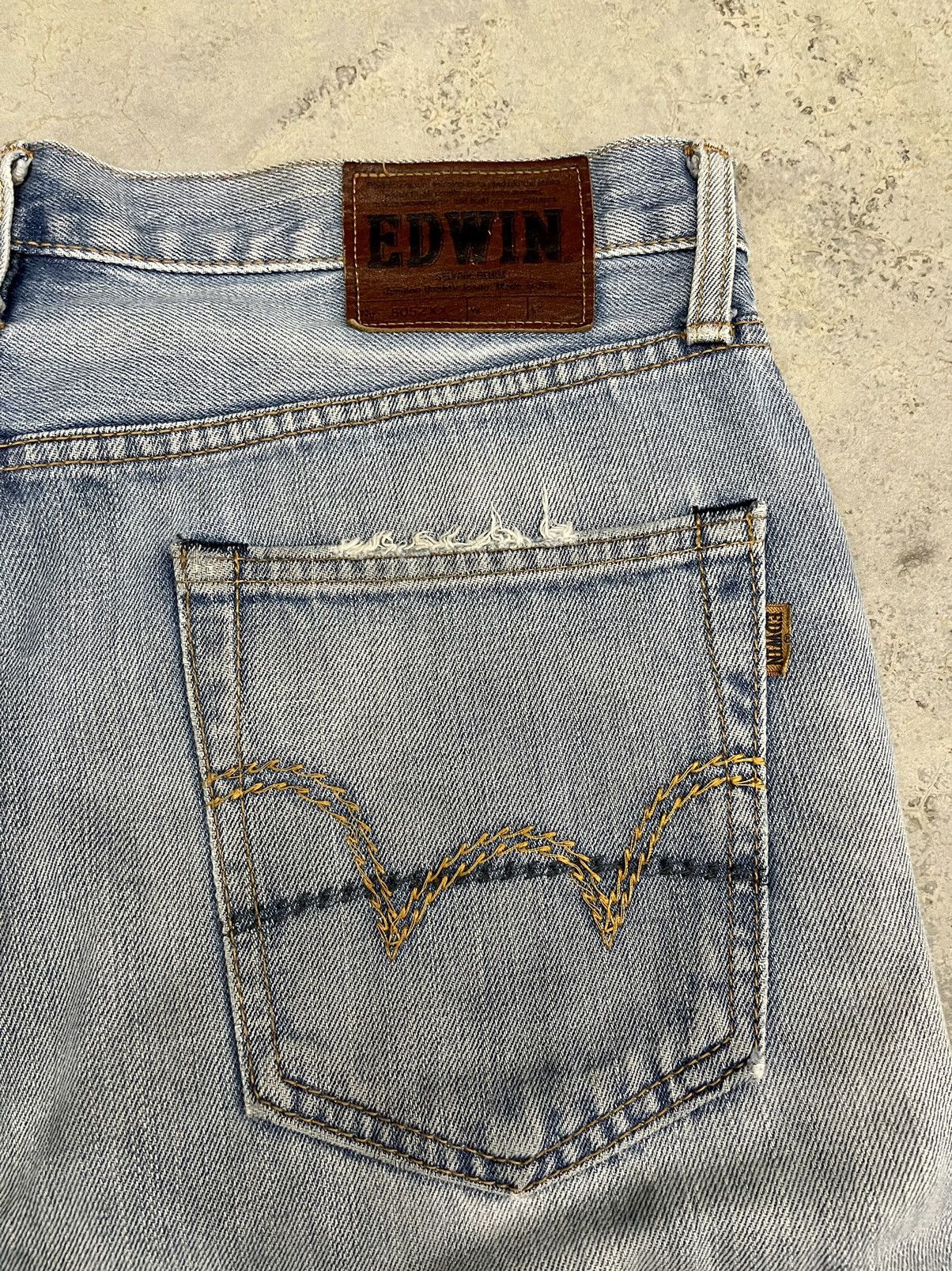 Edwin VINTAGE🔥🔥SUNFADED EDWIN 505ZXX REDLINE SELVEDGE SIZE 34X33 Size US 34 / EU 50 - 12 Thumbnail