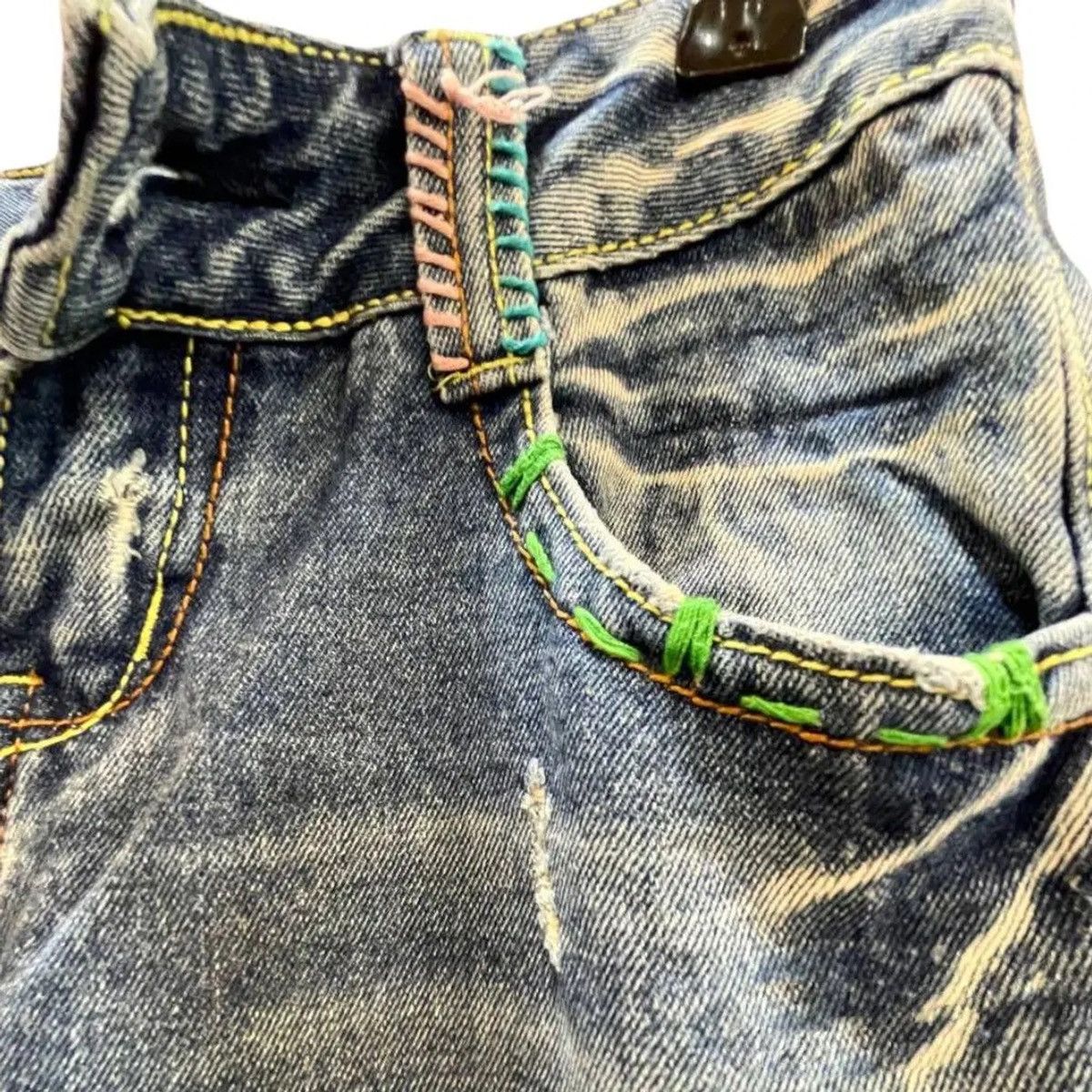 Japanese Brand VINTAGE🔥🔥DISTRESSED FLARED DENIM LAUVE&TYTE SIZE 30X31 Size 30" / US 8 / IT 44 - 6 Thumbnail