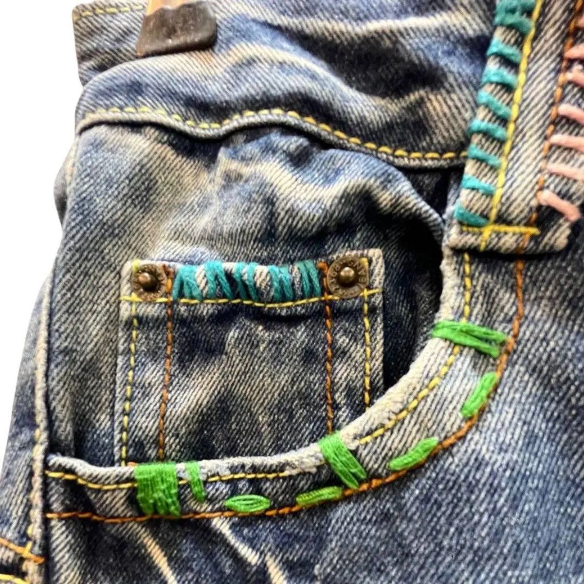 Japanese Brand VINTAGE🔥🔥DISTRESSED FLARED DENIM LAUVE&TYTE SIZE 30X31 Size 30" / US 8 / IT 44 - 5 Thumbnail