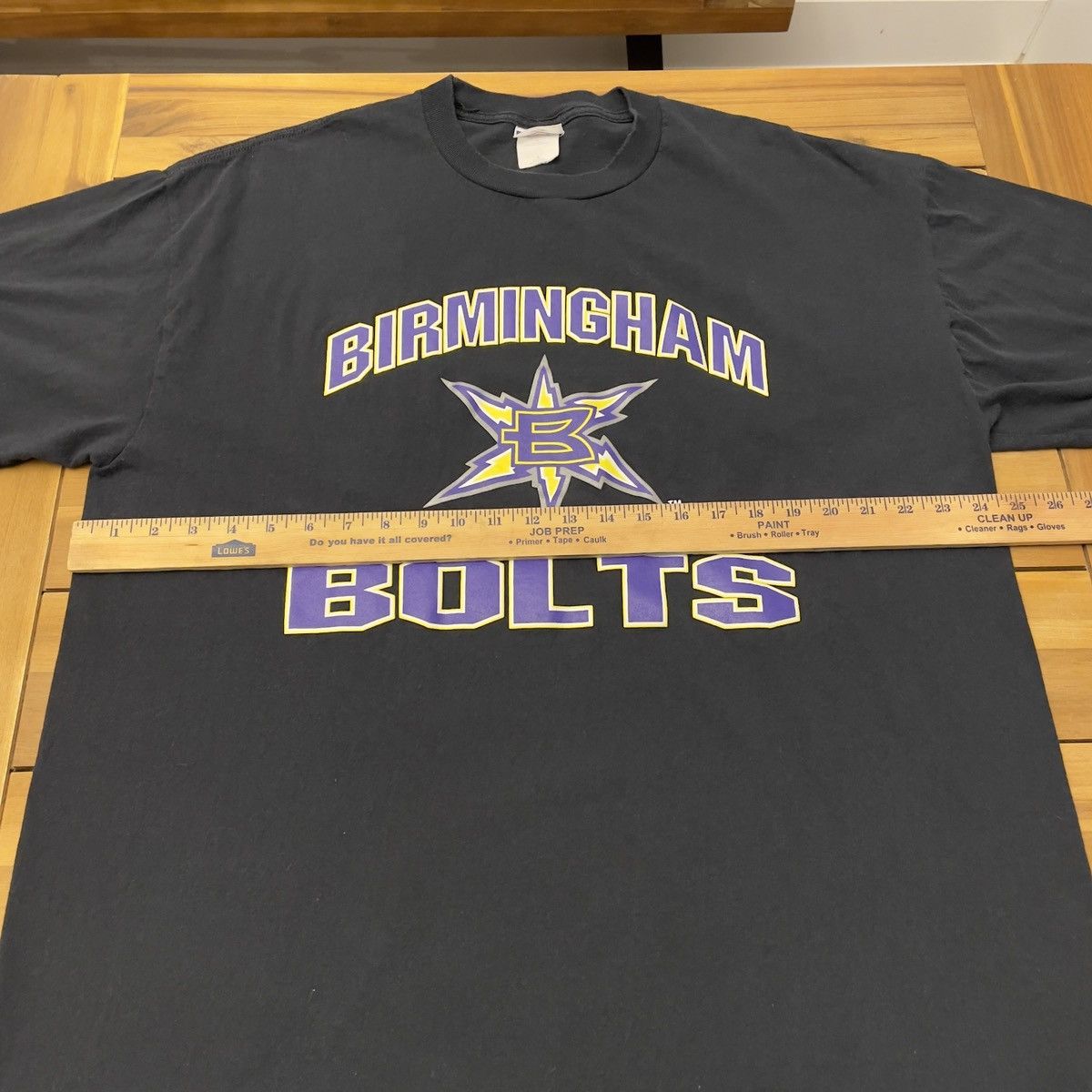 Jerzees × Vintage Vintage 2000s Birmingham Bolts XFL WWF Football Logo Shirt Size US XL / EU 56 / 4 - 4 Thumbnail