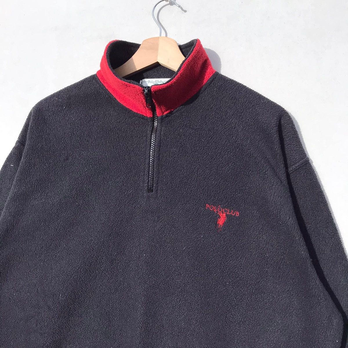 Beverly Hills Polo Club RARE🔥 Polo Club Sweatshirts Wool Half Zipper Size US L / EU 52-54 / 3 - 2 Thumbnail