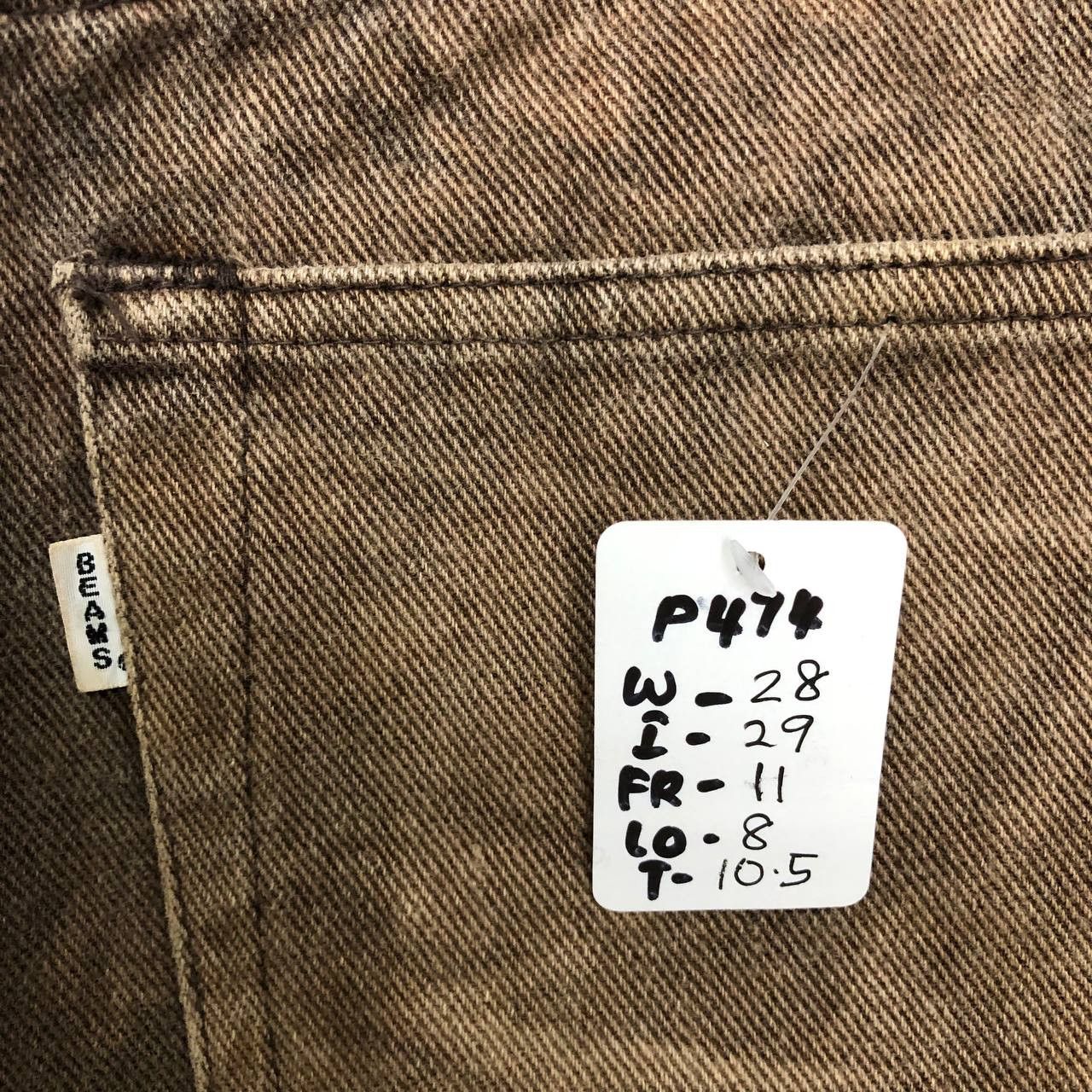Beams Plus P474 VTG JAPAN BEAMS DISTRESSED DENIM Size US 28 / EU 44 - 8 Thumbnail