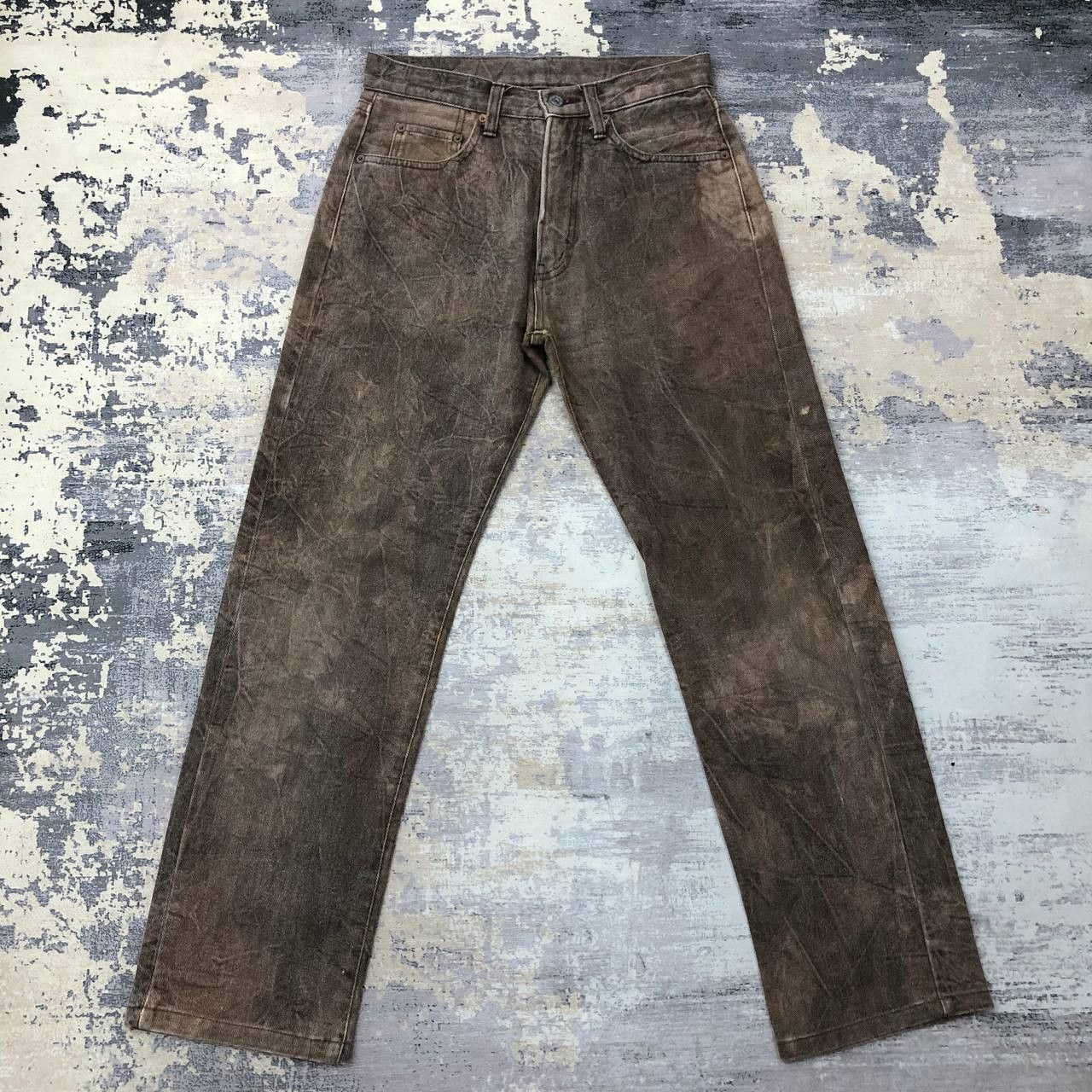 Beams Plus P474 VTG JAPAN BEAMS DISTRESSED DENIM Size US 28 / EU 44 - 1 Thumbnail