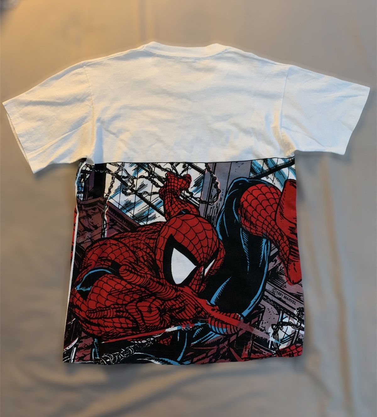 Marvel Comics Vintage 1991 Spiderman Todd McFarlane Wrap Around Tee Size US L / EU 52-54 / 3 - 2 Thumbnail