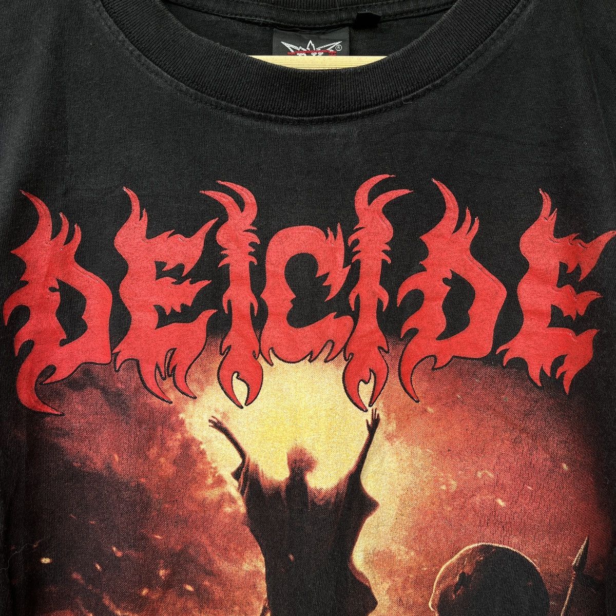 Band Tees PUNK HEAVY METAL ROCK DEICIDE TO HELL WITH GOD TSHIRT Size US M / EU 48-50 / 2 - 9 Thumbnail