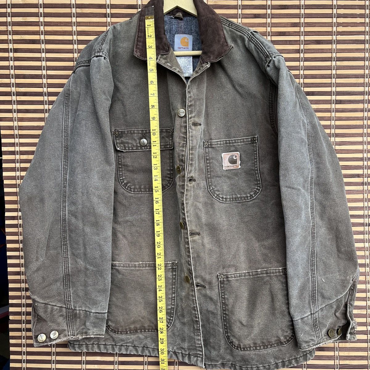 Carhartt × Vintage Vintage 🇺🇸 Carhartt Detroit Chore Denim Jacket Made In USA Size US XL / EU 56 / 4 - 4 Thumbnail