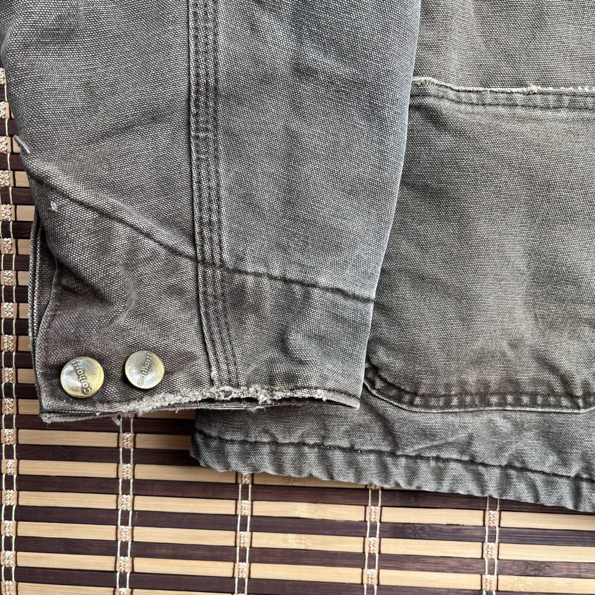 Carhartt × Vintage Vintage 🇺🇸 Carhartt Detroit Chore Denim Jacket Made In USA Size US XL / EU 56 / 4 - 10 Thumbnail