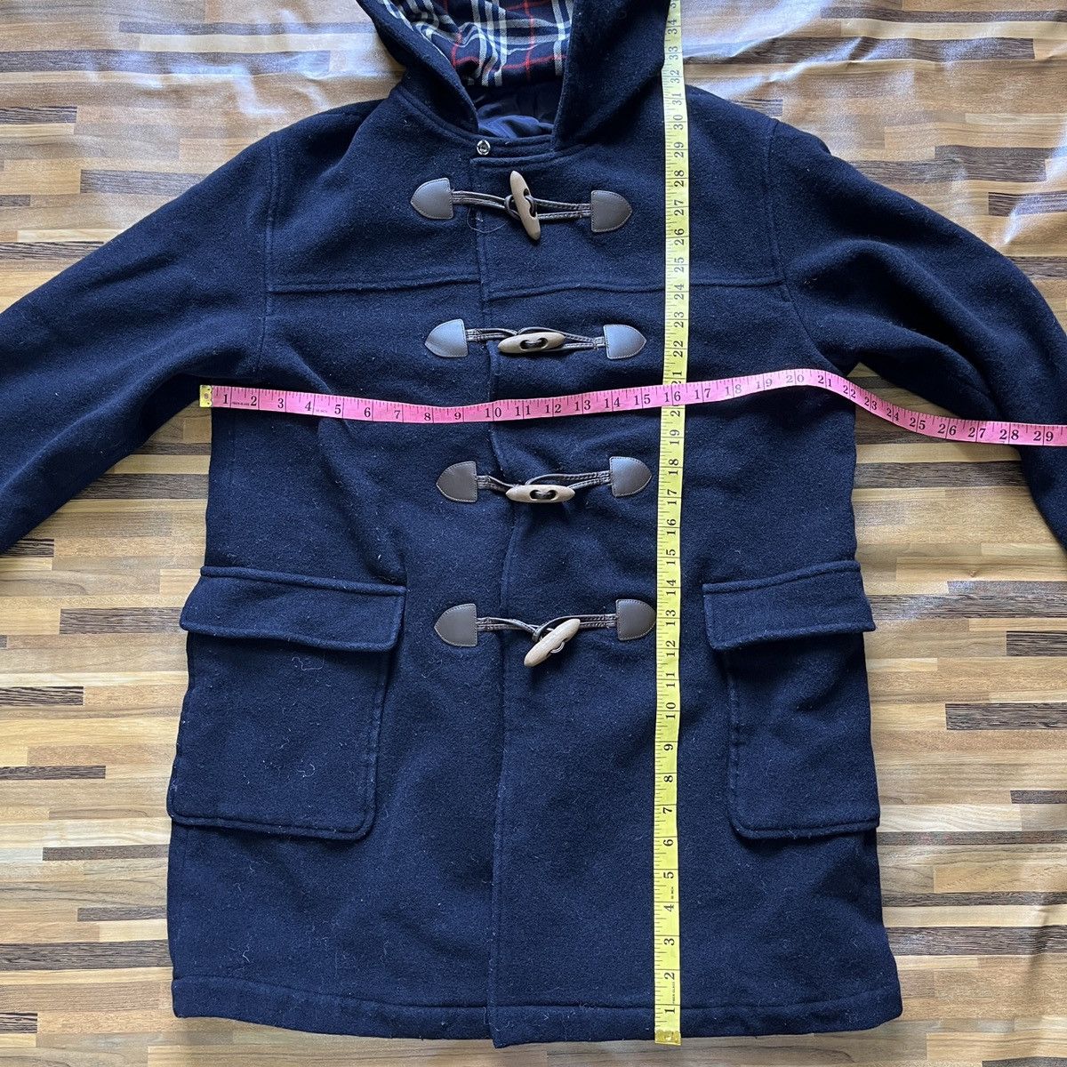 Burberry × Vintage Burberrys Duffel Jacket Hoodie Parkas Wool Coat Vintage 🔥🔥🔥 Size US L / EU 52-54 / 3 - 4 Thumbnail