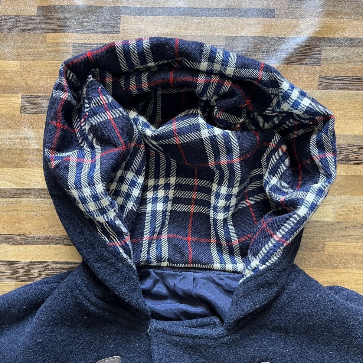 Burberry × Vintage Burberrys Duffel Jacket Hoodie Parkas Wool Coat Vintage 🔥🔥🔥 Size US L / EU 52-54 / 3 - 14 Thumbnail