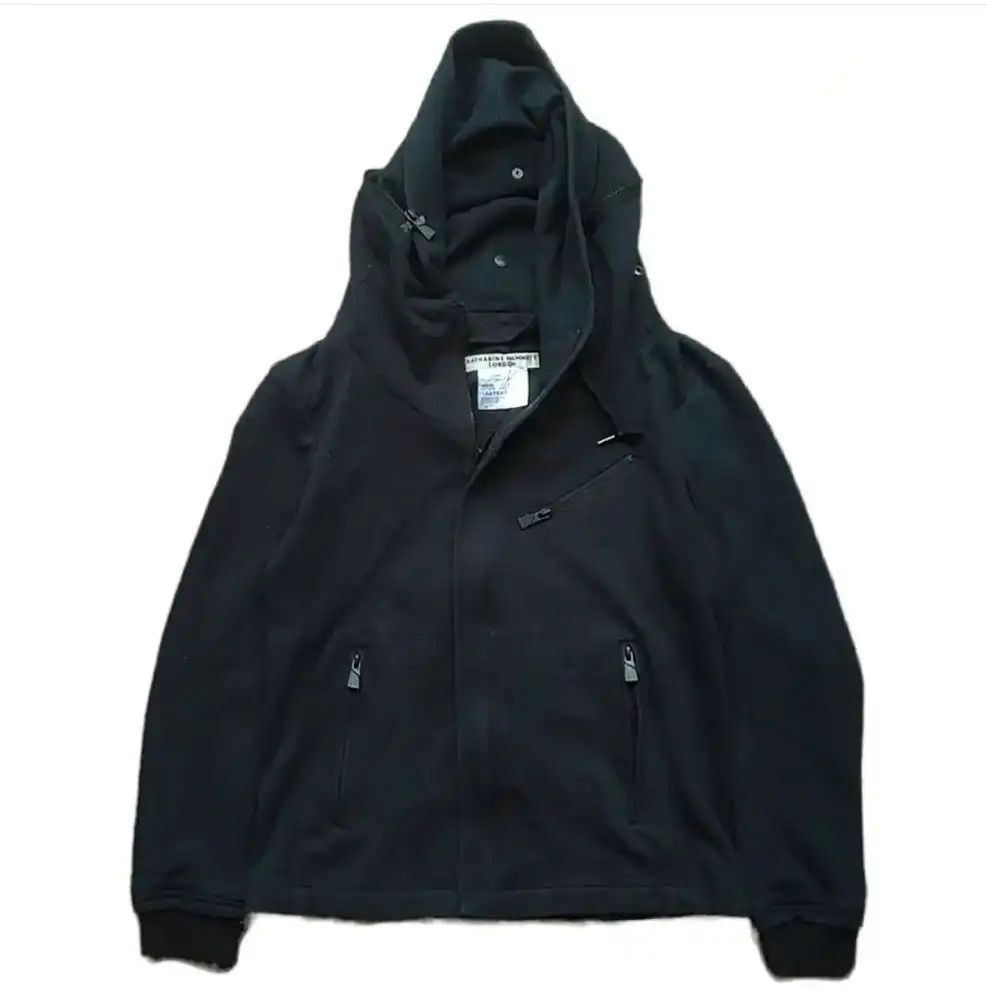 Katharine Hamnett Techincal Hidden Hooded Color Black Grey