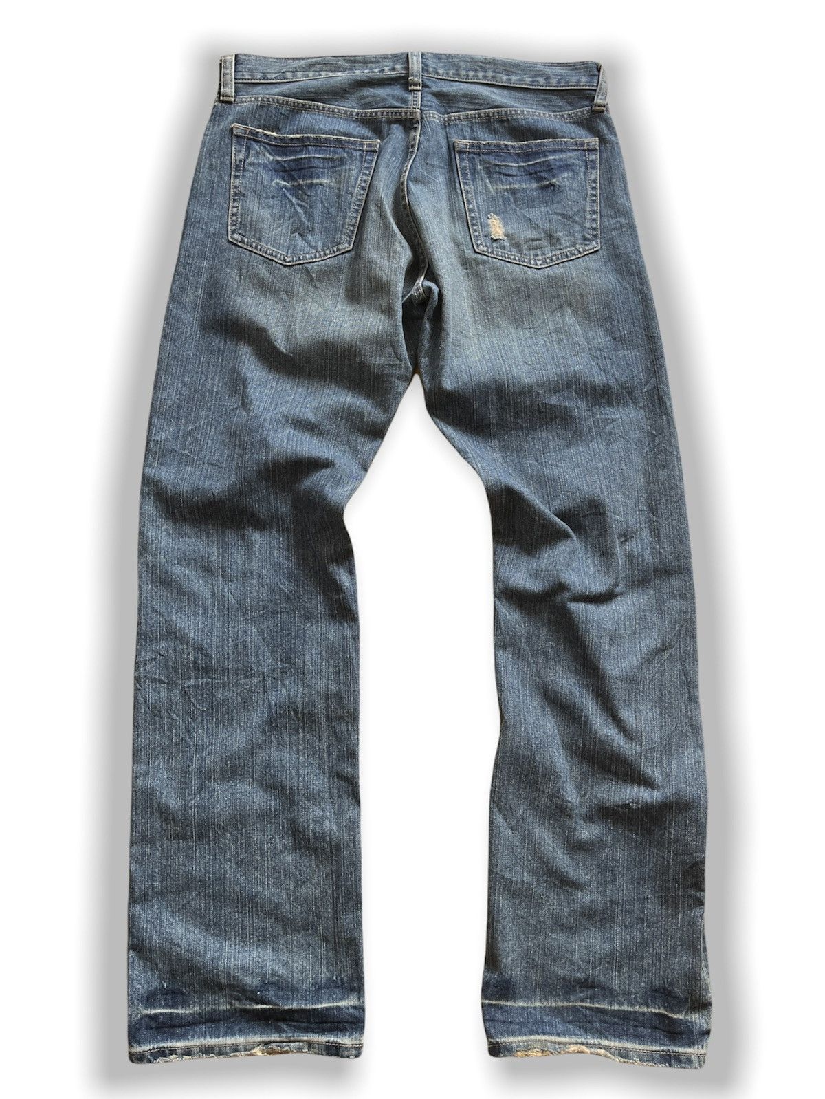 Uniqlo DISTRESSED UNIQLO BROKEN DENIM JEANS JAPAN Size US 35 - 13 Thumbnail