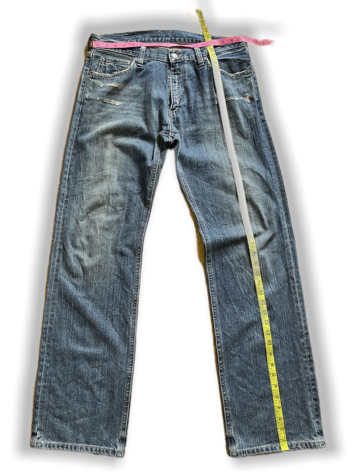Uniqlo DISTRESSED UNIQLO BROKEN DENIM JEANS JAPAN Size US 35 - 3 Thumbnail
