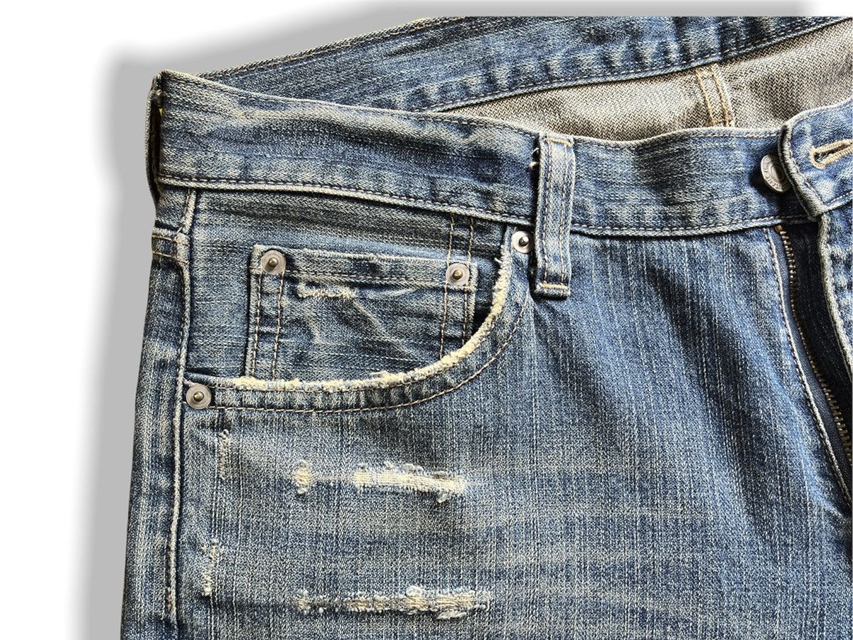 Uniqlo DISTRESSED UNIQLO BROKEN DENIM JEANS JAPAN Size US 35 - 10 Thumbnail