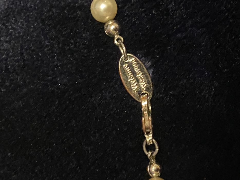 Vivienne Westwood Iconic Mini Bas Relief Pearl Choker Necklace Grailed