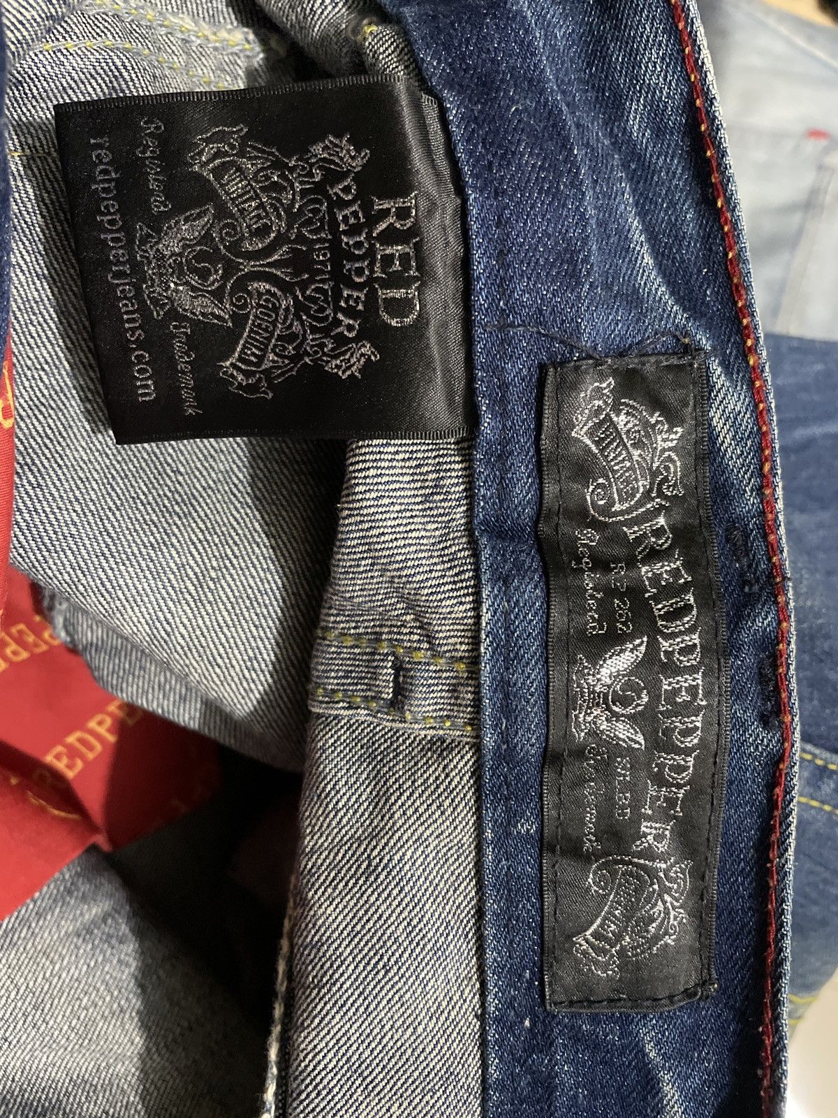 Japanese Brand Red Papper Distressed Multipocket Jeans Size US 37 - 9 Thumbnail