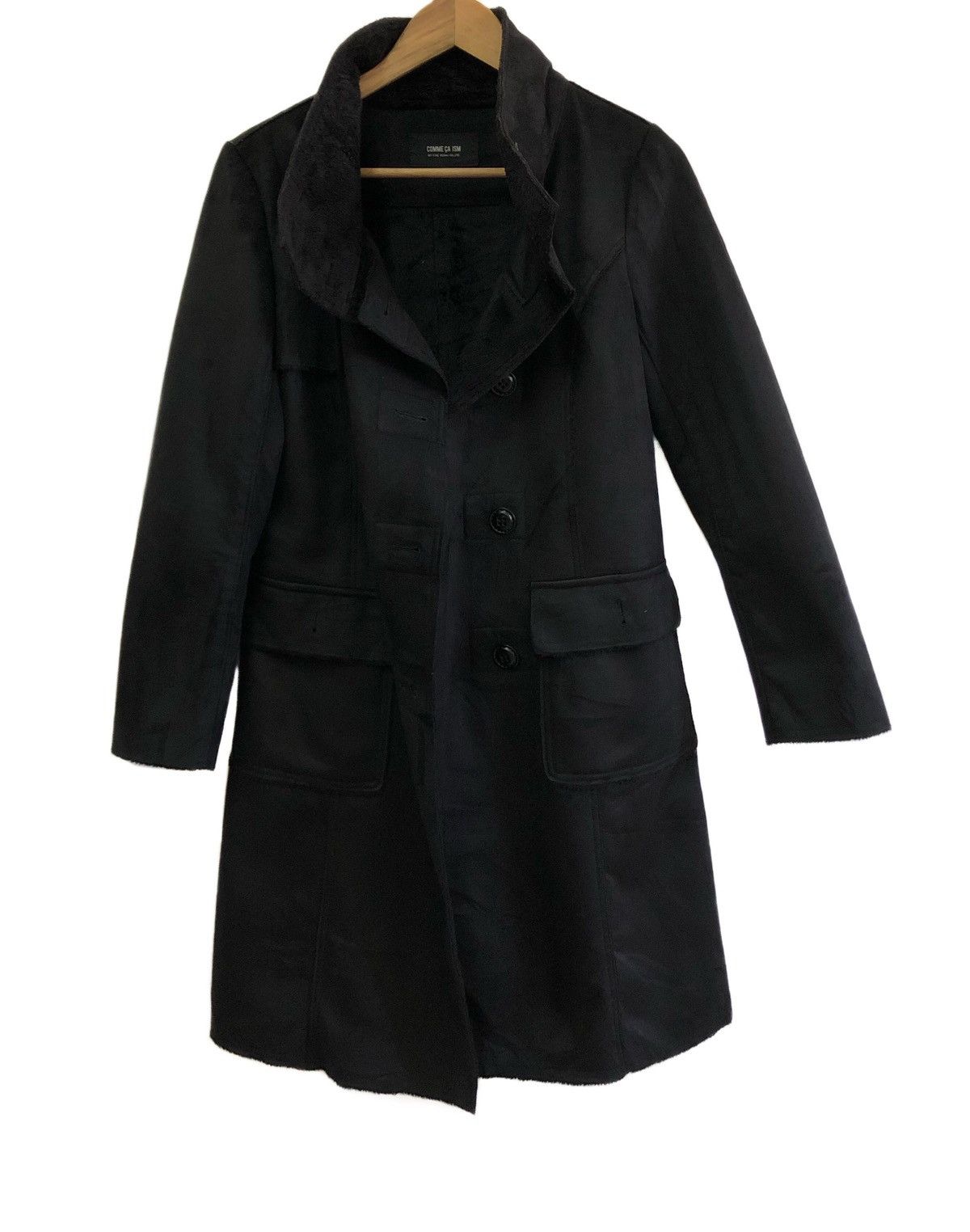 Comme des Garcons 🔥Archive Comme Ca Ism Chester Coat Suede Jacket Fur Lining Size US M / EU 48-50 / 2 - 2 Thumbnail