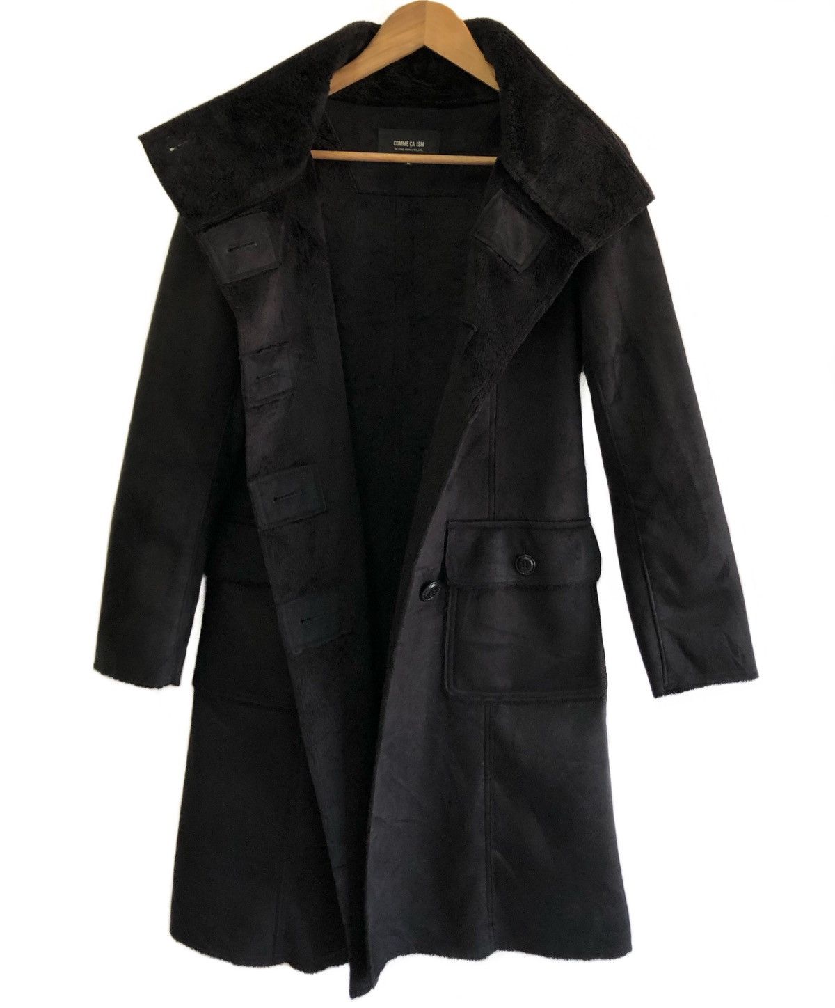 Comme des Garcons 🔥Archive Comme Ca Ism Chester Coat Suede Jacket Fur Lining Size US M / EU 48-50 / 2 - 4 Thumbnail