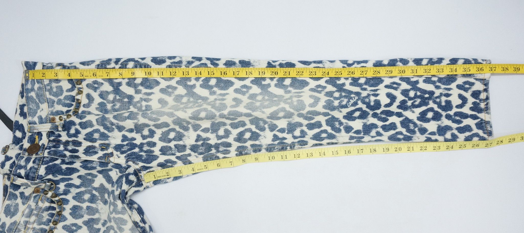 Japanese Brand CO & LU Leopard Print Jeans Size US 28 / EU 44 - 14 Thumbnail