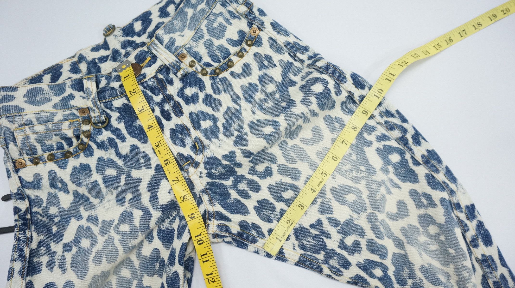 Japanese Brand CO & LU Leopard Print Jeans Size US 28 / EU 44 - 13 Thumbnail