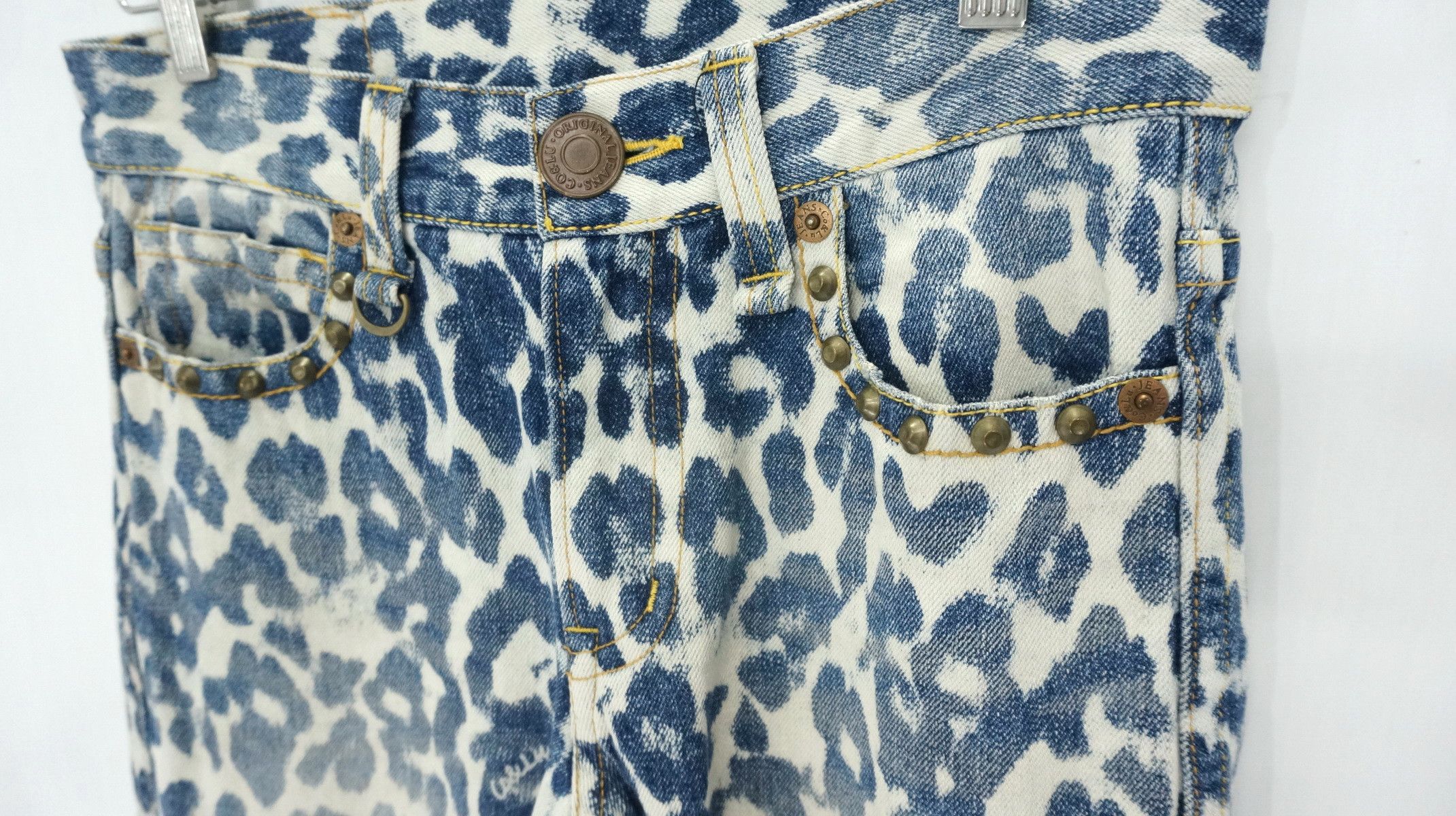Japanese Brand CO & LU Leopard Print Jeans Size US 28 / EU 44 - 7 Thumbnail
