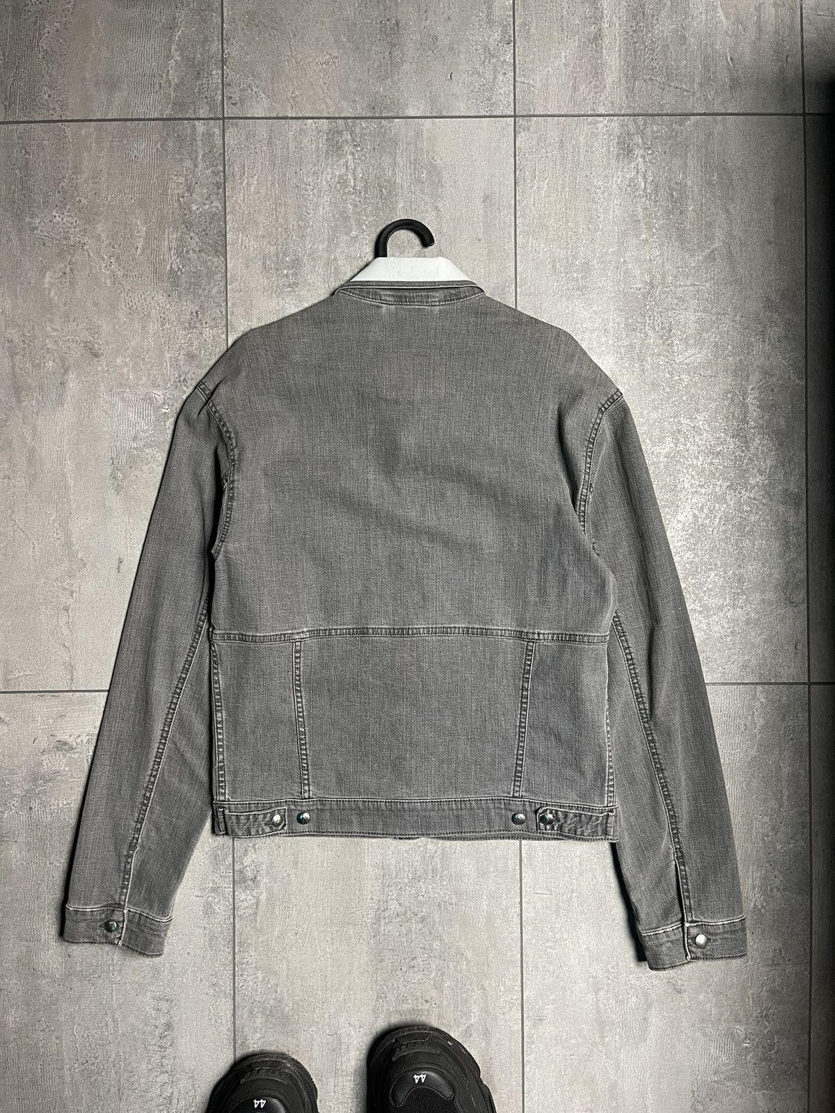 Alexander McQueen Alexander McQueen Thurston Grey White Denim Jacket Size US M / EU 48-50 / 2 - 2 Thumbnail