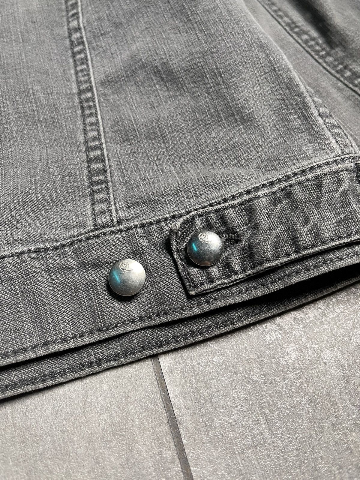 Alexander McQueen Alexander McQueen Thurston Grey White Denim Jacket Size US M / EU 48-50 / 2 - 6 Thumbnail