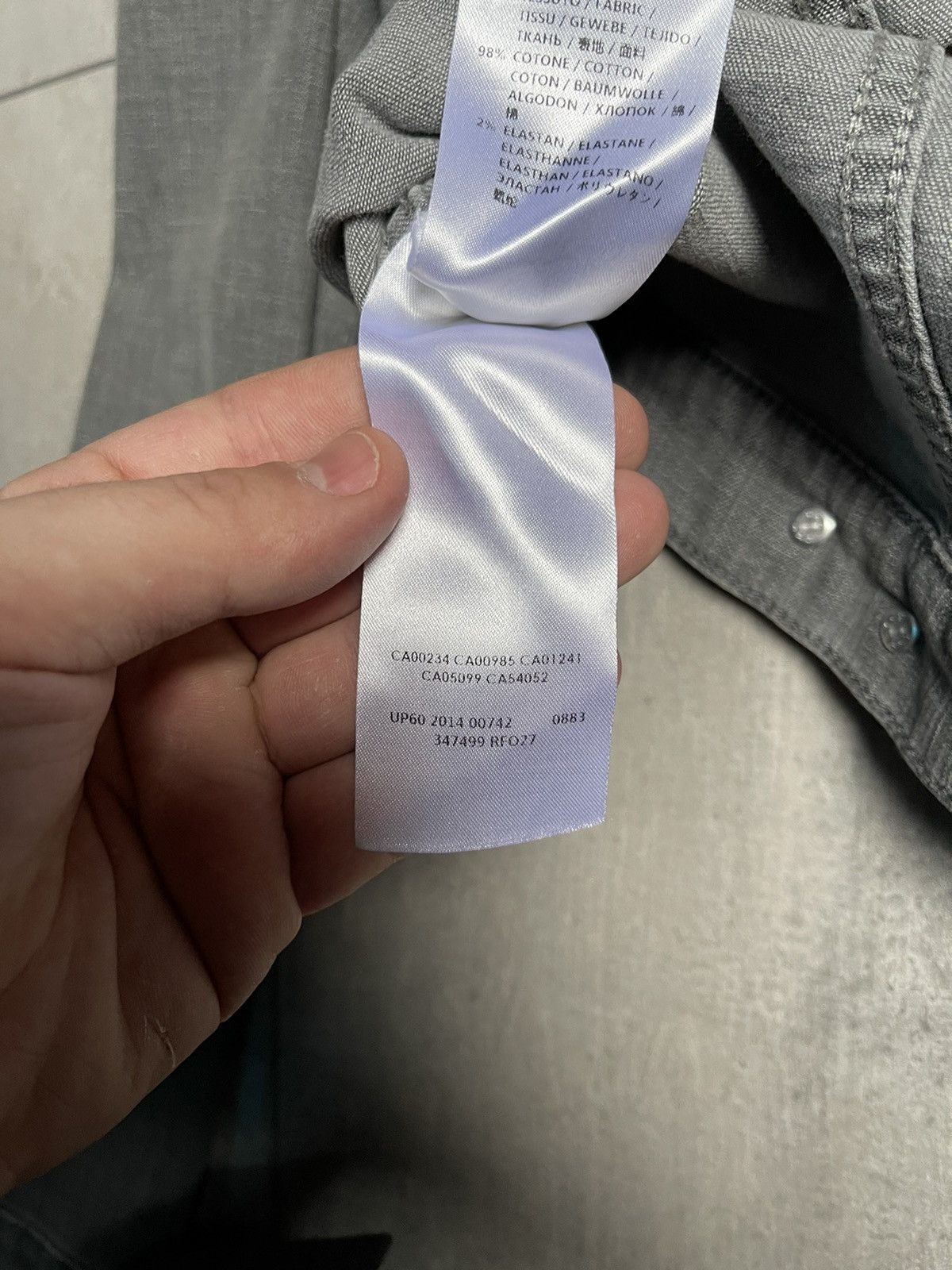 Alexander McQueen Alexander McQueen Thurston Grey White Denim Jacket Size US M / EU 48-50 / 2 - 10 Thumbnail