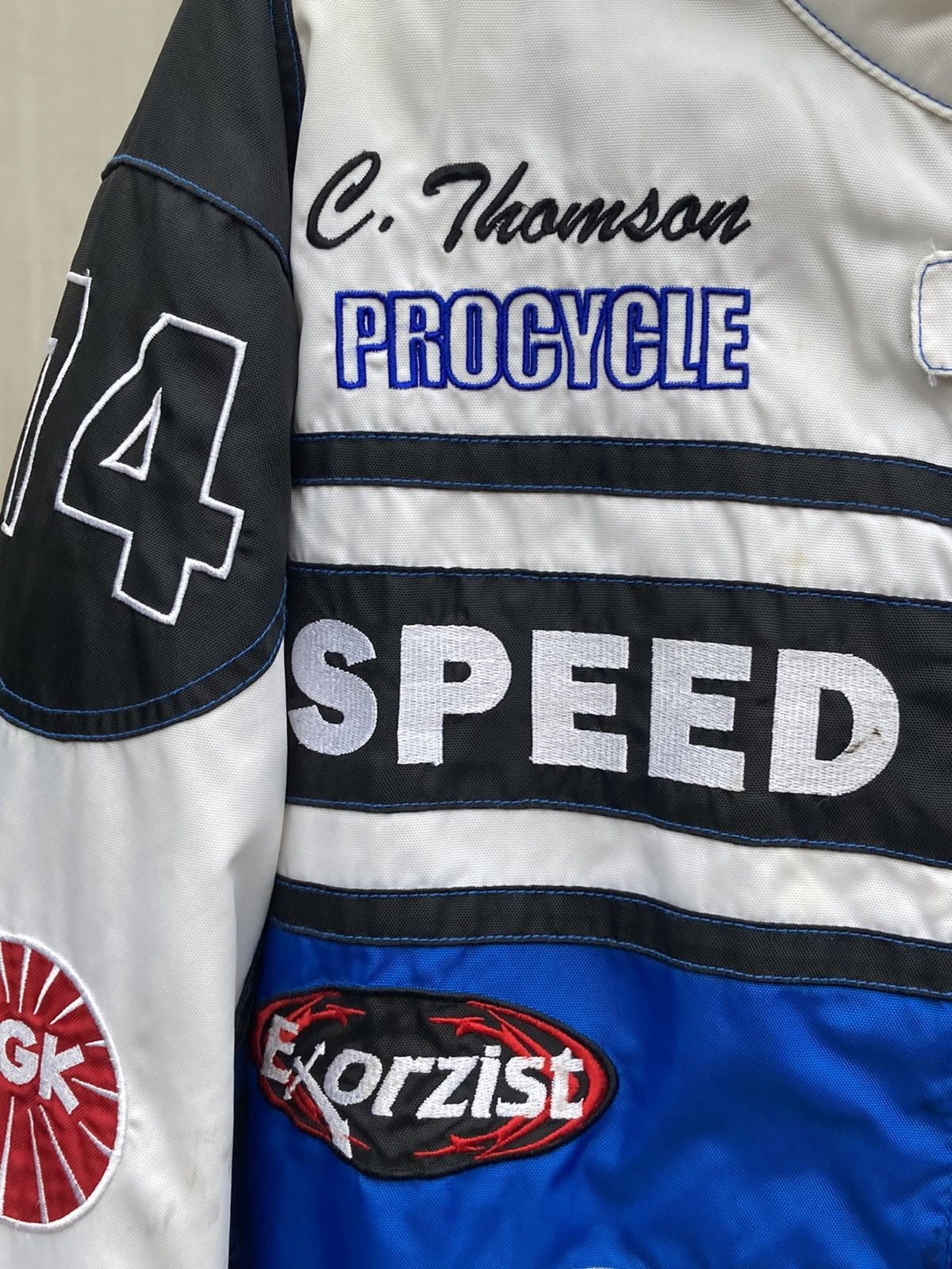 Vintage Fast lane Speed Freak vintage racing blue jacket Size US XXL / EU 58 / 5 - 11 Thumbnail