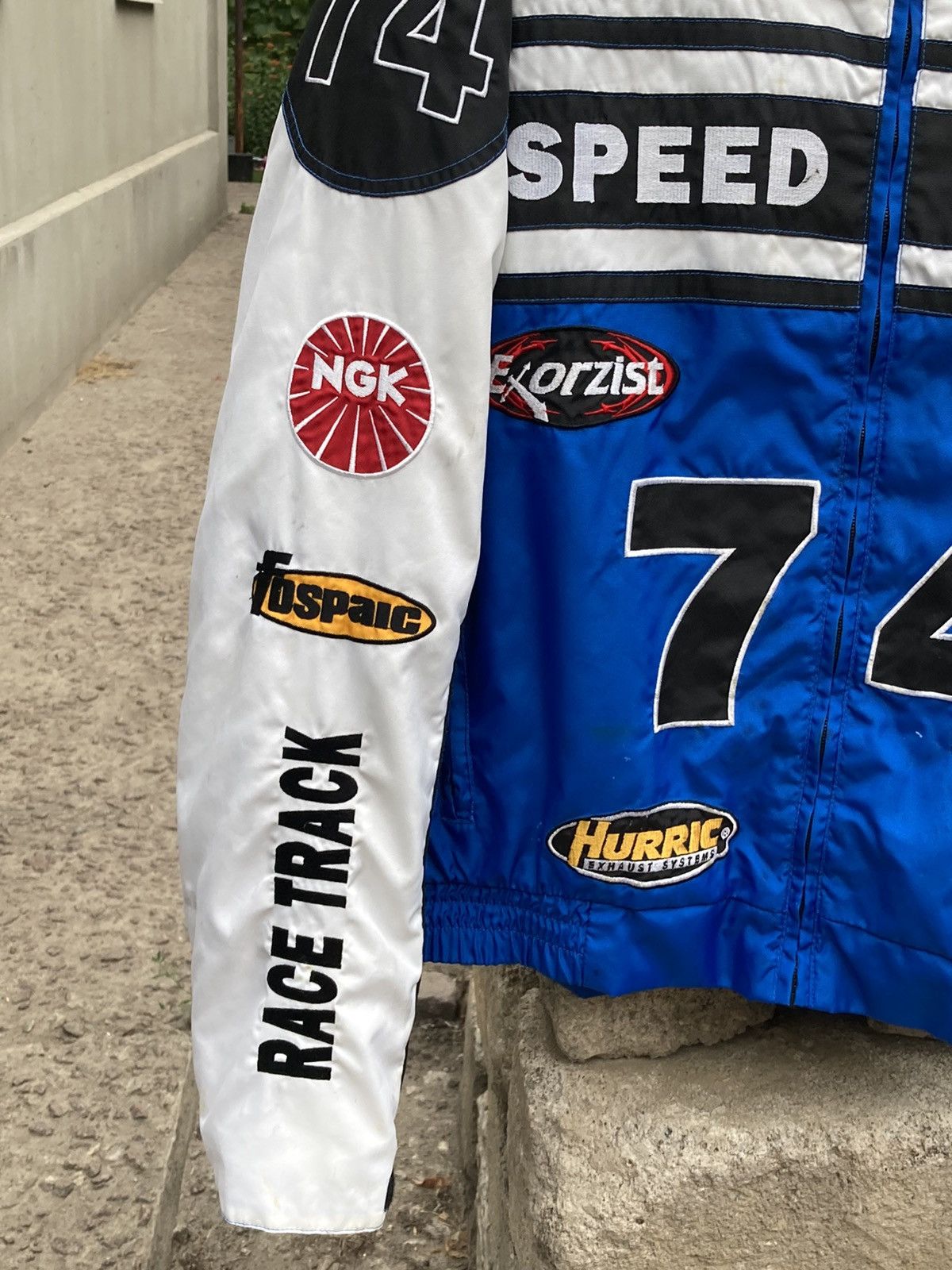 Vintage Fast lane Speed Freak vintage racing blue jacket Size US XXL / EU 58 / 5 - 5 Thumbnail